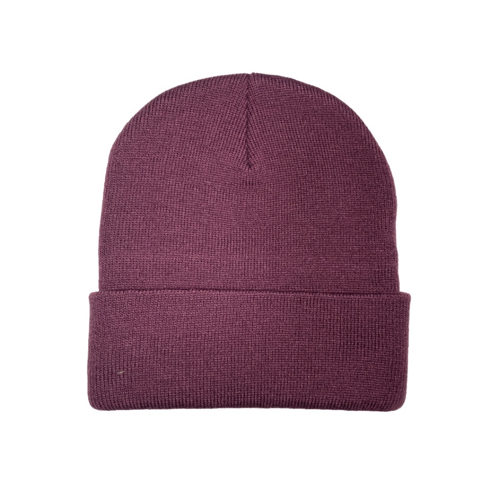 Unisex Plum Beanie Hat